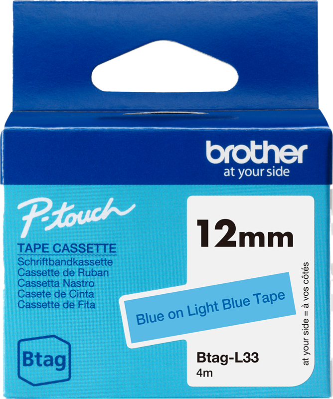 brother-btag-l33-schriftband-blau-auf-hellblau